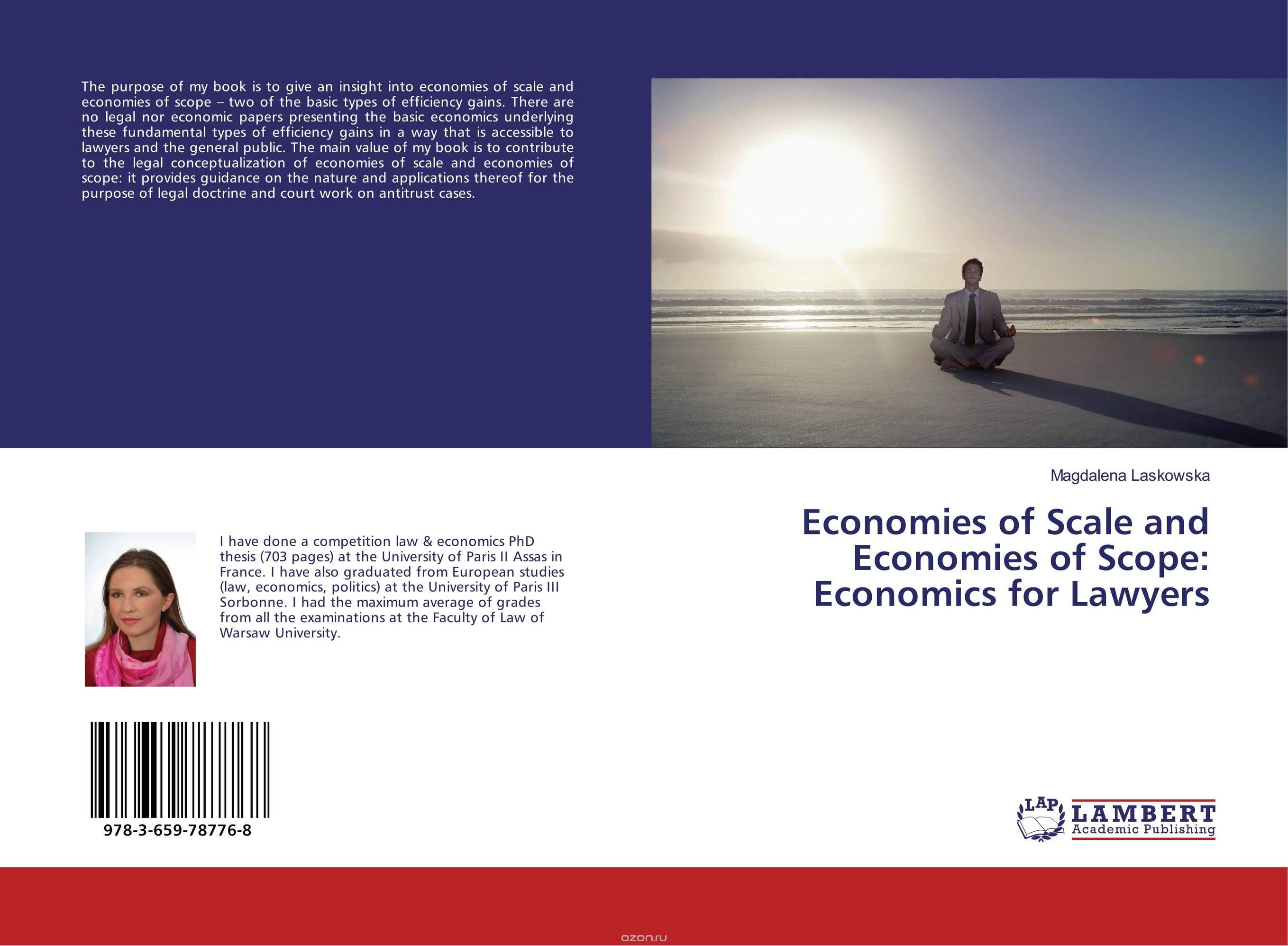 Economies of Scale and Economies of Scope: Economics for Lawyers