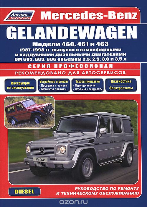 Скачать книгу "Mercedes-Benz Gelandewagen. Модели 1987-1998 гг. выпуска. Руководство по ремонту и техническому обслуживанию"