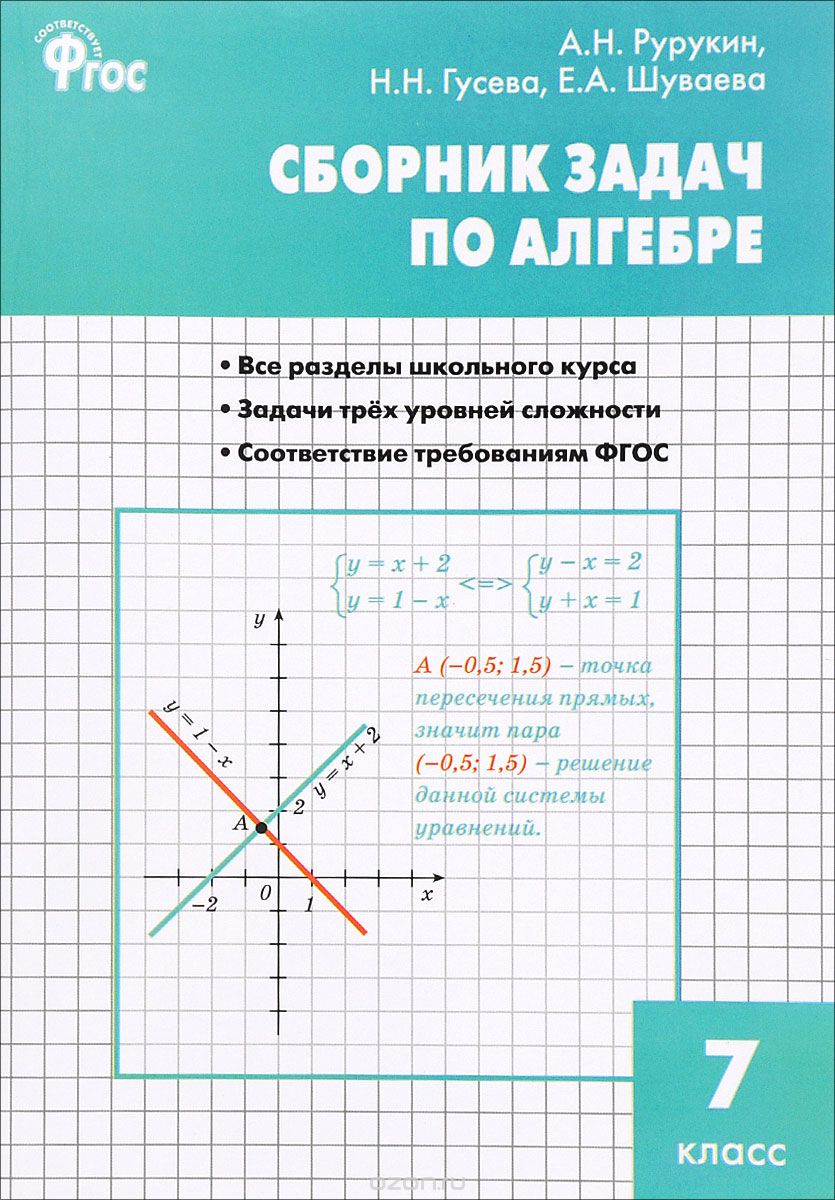 Скачать книгу "Алгебра. 7 класс. Сборник задач, А. Н. Рурукин, Н. Н. Гусева, Е. А. Шуваева"