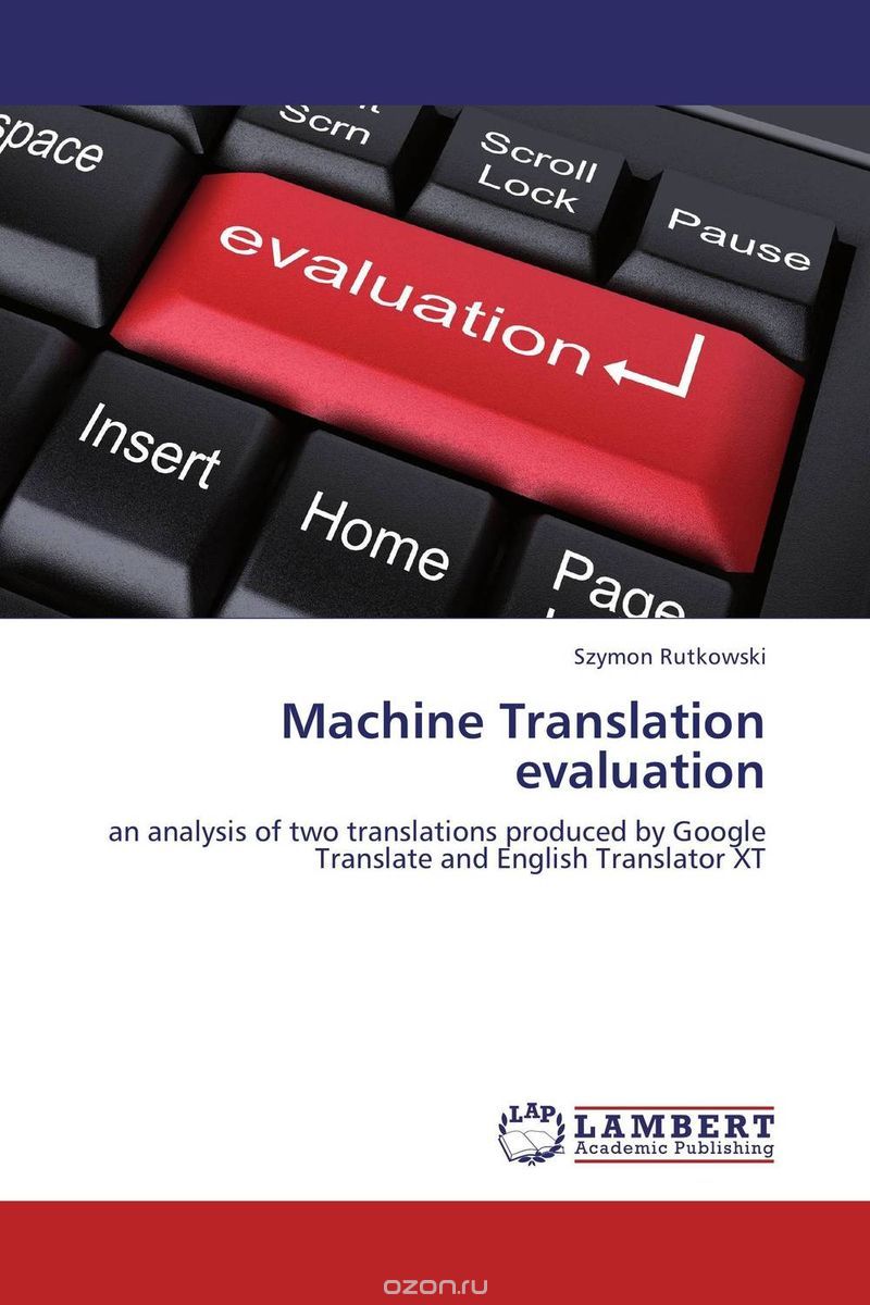 Скачать книгу "Machine Translation evaluation"
